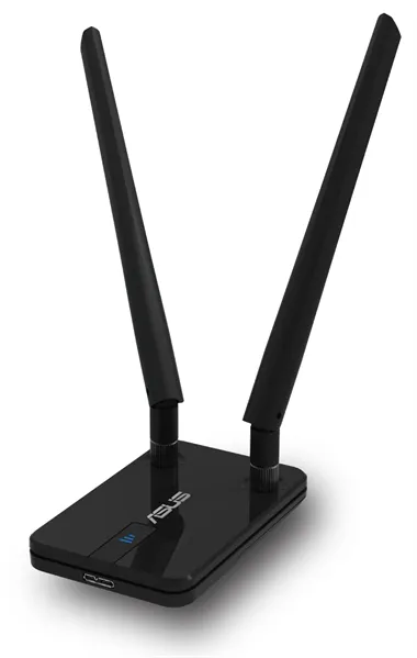 Адаптер ASUS USB-AC58 // WI-FI 802.11ac, 400 + 867 Mbps USB 3.0 Adapter +2 antenna ; 90IG06I0-BM0400