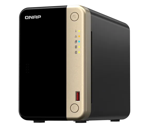 Сетевое хранилище NAS Qnap Original TS-264-8G 2-bay настольный Celeron N5095