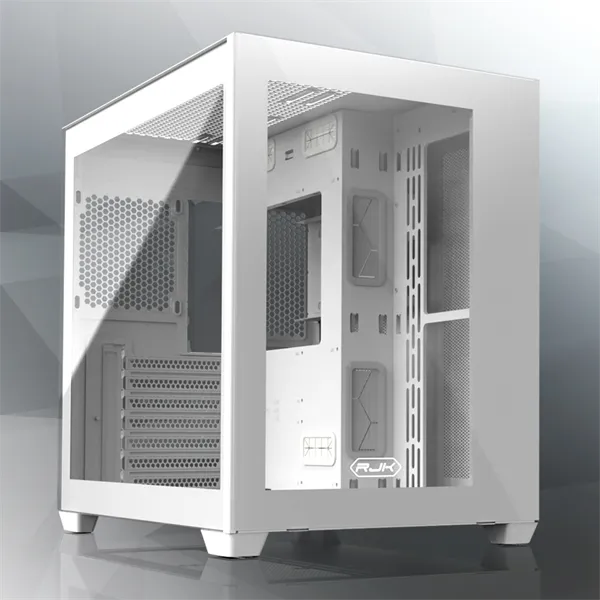 PAEAN C7 WHITE (ATX; Type C + USB3.0 port; Tempered glass at side & front; 3.5 HDDx2 + 2.5 SSD/HDDx2; Dust filter on top & bottom; 7 PCI slots; Solid foot design)