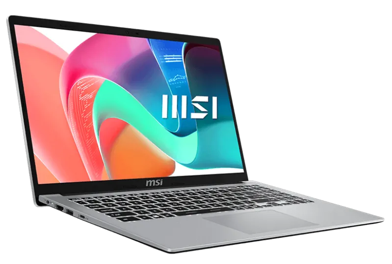MSI Modern 15 F1MG Core 7 150U 15.6"FHD (1920*1080)IPS, DDR4 16GB (8GB*2),1TB SSD,Intel Graphics,backlight,46.8Whr,1.7kg,1y,Dos,Urban Silver