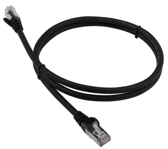 Патч-корд Lanmaster LAN-PC45/S6-3.0-BK FTP RJ-45 вил.-вилка RJ-45 кат.6 3м черный LSZH (уп.:1шт)