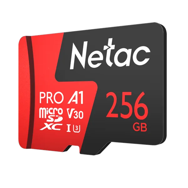 Носитель информации Netac P500 Extreme PRO 256GB MicroSDXC V30/A1/C10 up to 100MB/s, retail pack card only