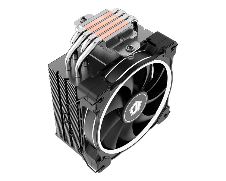 ID-COOLING SE-214-XT RING LGA1700/1200/115X/AM5/AM4 (16шт/кор, TDP 180W, PWM, 4 тепл.трубки прямого контакта, FAN 120mm, White LED Ring) RET