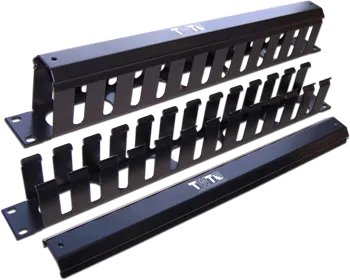 Органайзер Кабельный органайзер 19" c крышкой, 1U