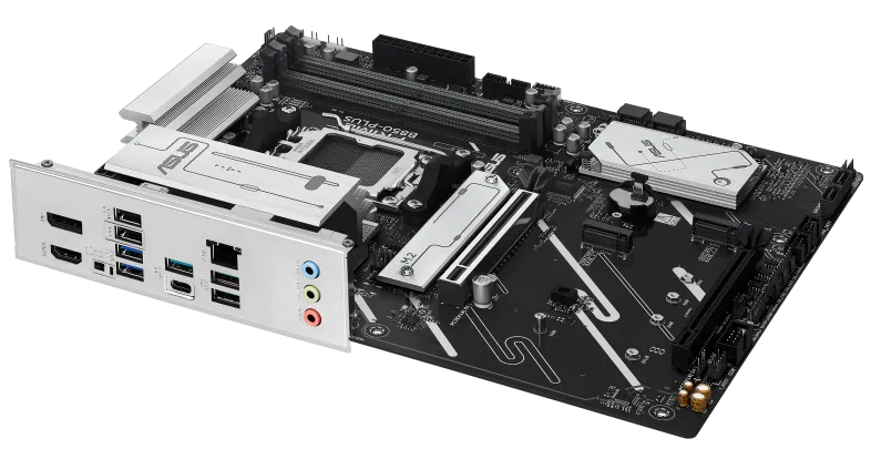 ASUS PRIME B850-PLUS, AM5, B850, 4*DDR5, 4*SATA, 3*M.2, 5*USB 3.2, 2*USB 2.0, Type-C, 5*PCIx16, DP+HDMI, ATX