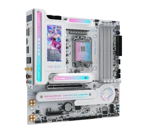MAXSUN MS-iCraft 860M CROSS Pro, B860, LGA1851, 4*DDR5, 4*SATA3, 2*M.2, USB 3.2, USB 2.0, Type-C, 1*PCIEx16, 1*PCIex4, HDMI+DP, mATX