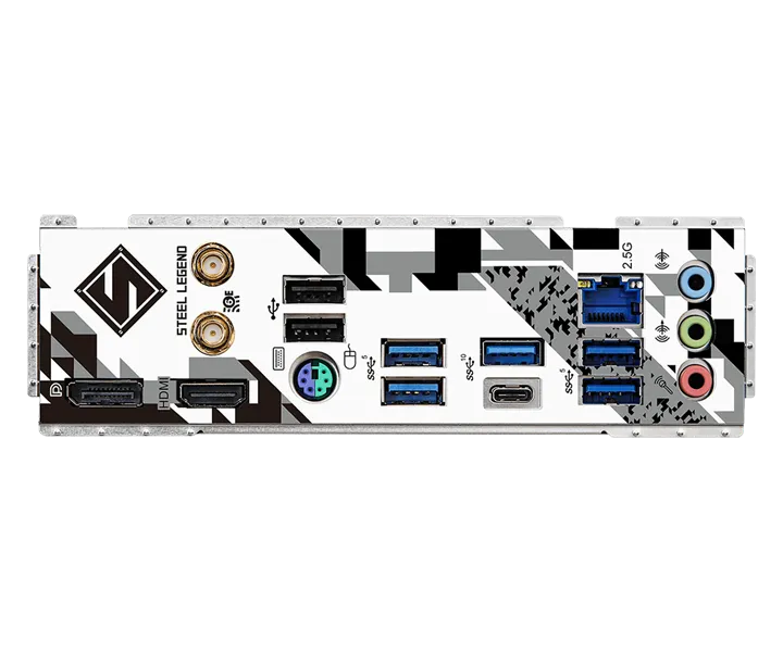 Материнская плата ASROCK B760M STEEL LEGEND WIFI, LGA1700, B760, 4*DDR5, HDMI+DP, 4xSATA3 6.0 (RAID), M.2 Socket, USB 3.2, USB2.0, Type-C, mATX