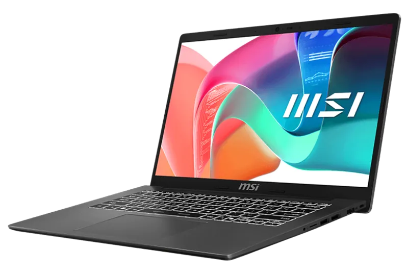 MSI Modern 14 F1MG Core 7 150U 14" FHD (1920*1080) IPS,DDR4 16GB (16GB*1),1 TB GB SSD Intel Graphics,backlight,46.8Whr,1.5kg,Win11 Pro,1y,Platinum Gray