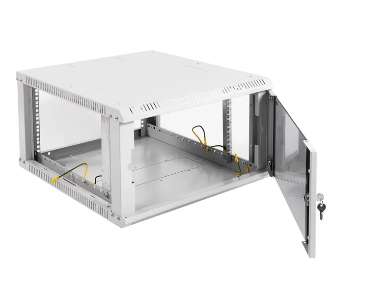 Шкаф коммутационный ЦМО ШРН-ЭКОНОМ (ШРН-Э-6.650) настенный 6U 600x650мм пер.дв.стекл 65кг серый 600мм 17.3кг 180град. 345мм