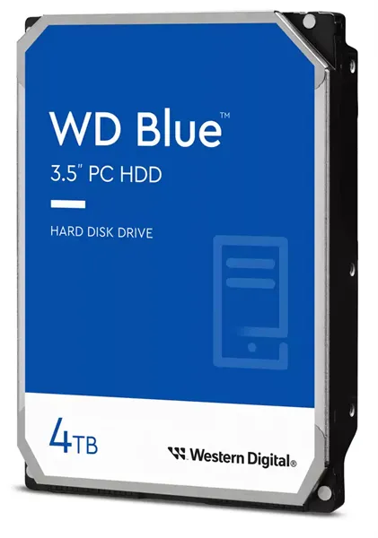 Жесткий диск Western Digital Blue HDD 3.5" SATA 4Tb, 5400rpm, 256MB  buffer, WD40EZAX, 1 year