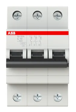 Выключатель автоматический ABB SH203L 2CDS243001R0324 32A тип C 4.5kA 3П 400В 3мод