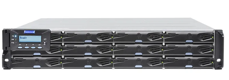 Система хранения данных Infortrend EonStor DS 3000 Gen2 2U/12bay Dual redundant 2x12Gb/s SAS,8x1Gbe,+4 host boards,2x4GB,2x(PSU+FAN),2x(SuperCap+FlashModule),12xdrive trays,1xRackmount kit (ESDS 3012RUC-C)