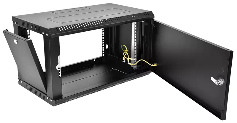 Шкаф ЦМО Шкаф телекоммуникационный настенный разборный ЭКОНОМ 9U (600  350) дверь металл, цвет черный