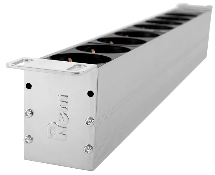 ЦМО Блок розеток Rem-32 с авт., 6 Schuko, 32А, алюм., 19", колодка