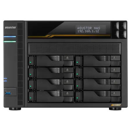 ASUSTOR AS6808T 10-Bay NAS/AMD Ryzen V3C14 2,3GHz/16GB DDR5, (AS6808T)