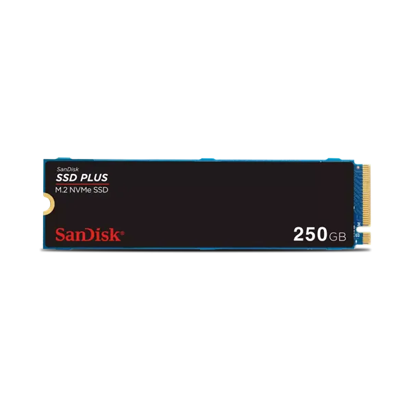 SanDisk SSD PLUS M.2 2280 NVMe 250Gb, 2400MBs/1500MBs TBW 40, SDSSDA3N-250G-G26, 1 year