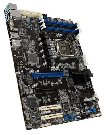 Серверная материнская плата ASUS Motherboard P12R-E,1xLGA1200,4x3200/2933/2666UDIMM(upto128GB),8xSATA3 6Gb/s p,2xM.2,4xPCIe Gen4 slot(1x16/3x8),2x1GbE,3Y Wr