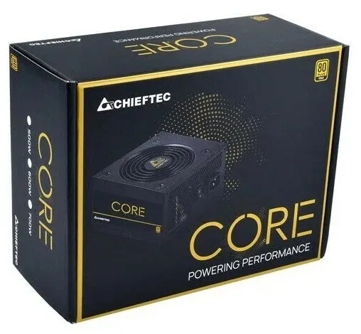 Chieftec Core BBS-500S Bulk (ATX 2.3, 500W, 80 PLUS GOLD, Active PFC, 120mm fan) OEM