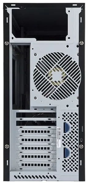 Midi Tower InWin PE689 Black USB3.0*2+A(HD)+fron fan 120mm*1+rear fan 120mm*1+ 2*2SATA+1*1SATA+Intrusion Switch/ holes for SL20” ATX RACKMOUNT*(без блока питания)