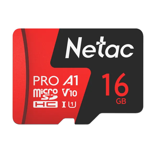 Носитель информации Netac P500 Extreme PRO 16GB MicroSDHC V10/U1/C10 up to 100MB/s, retail pack with SD Adapter