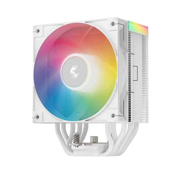 DEEPCOOL AG500 WH ARGB V2 LGA1700/1200/115X/AM5/AM4 (12шт/кор, TDP 240W, PWM, ARGB Fan 120mm, 5 тепл. трубок, белый) RET