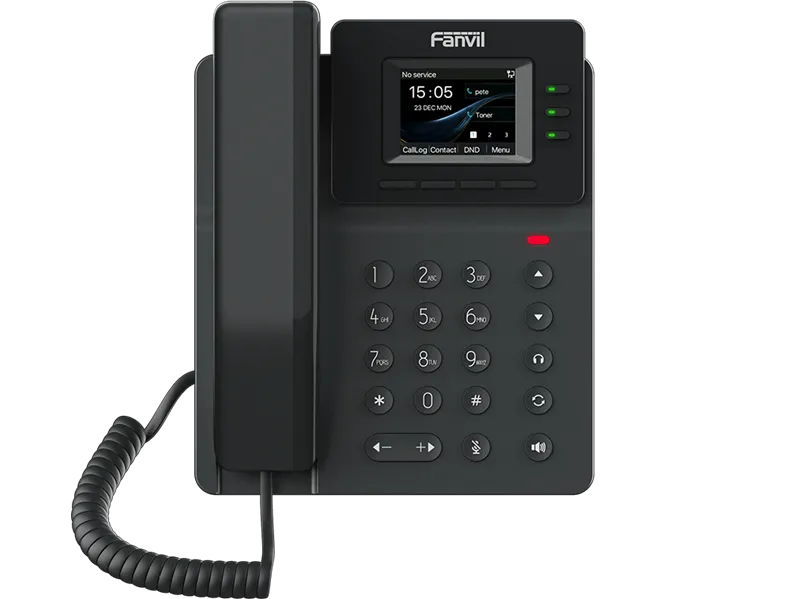 Fanvil V60W Enterprise PhoneBuilt-in 2.4G/5G Wi-Fi & BT5.4320X240 2.4" Color-screen6-Party Local ConferenceHD voice             4 SIP lines6 DSS keyOpus+IPV6 .   PSU