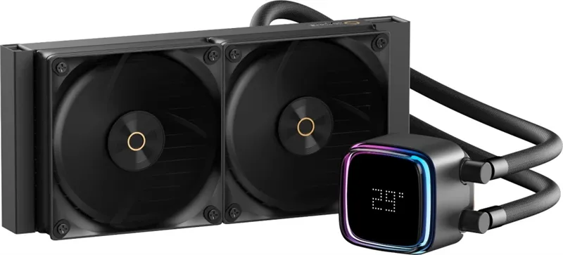 Система водяного охлаждения Ocypus Iota L24 BK, 240mm, Display Pump, 2x120mm FDB fans, LGA115X/1200/1700/18XX, AM4/AM5