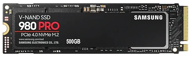 Твердотельный накопитель SSD M.2 (PCI-E NVMe) 500Gb Samsung 980 PRO (R6900/W5000MB/s) (MZ-V8P500BW) 1year