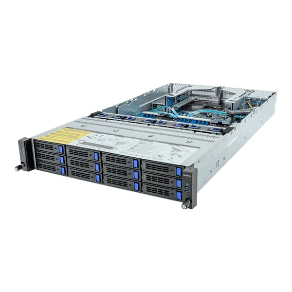 Gigabyte Server Platform R283-S94 / 2U / 2xIntel (Gen 4/5) / 2xHS / 32xDIMM / 12xLFF SAS/SATA + 2xSFF SAS/SATA / 2xGbE / 2xOCP 3.0 / 4xFHHL / 2x1300W / Rails