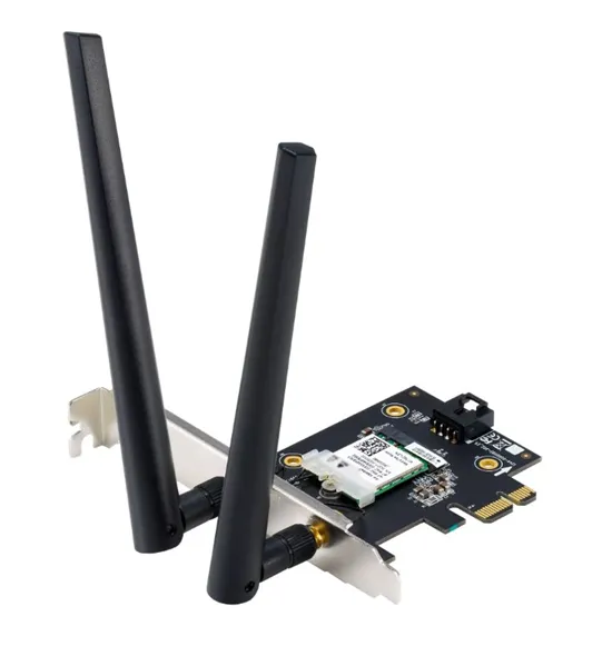 Адаптер ASUS PCE-AX1800 //WIFI 802.11ax, 2402 + 574Mbps, PCI-E Adapter, 2 antenna; 90IG07A0-MO0B00