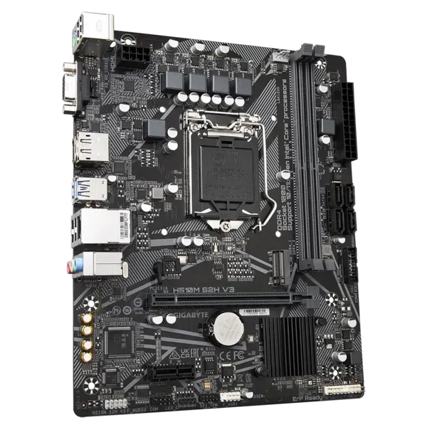 GIGABYTE H510M S2H V3, LGA1200, H470, 2*DDR4, DP+HDMI+D-Sub,  4 SATA 6 Гб/с, M2, Audio, Gb LAN, USB 3.2, USB 2.0,  mATX