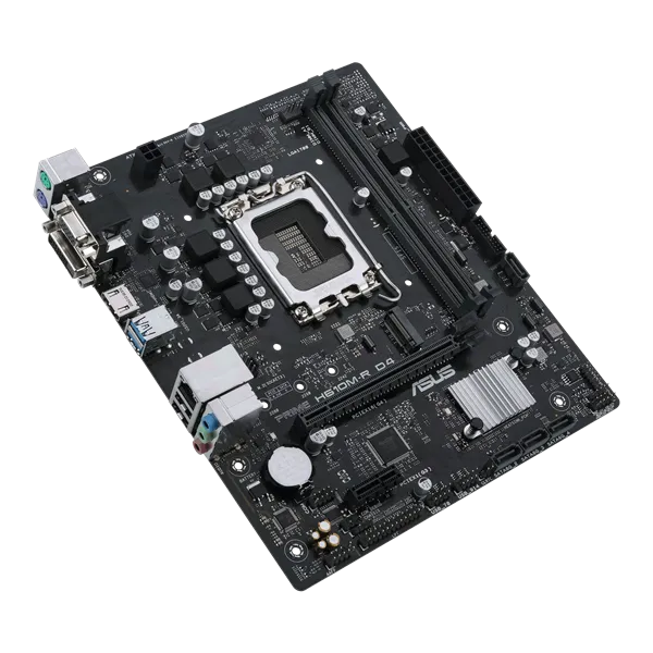 Материнская плата ASUS PRIME H610M-R D4-SI, LGA1700, H610, 2*DDR4, D-sub+DVI+HDMI, SATA 6.0, M.2, USB 3.2, mATX; 90MB1B40-M0ECY0