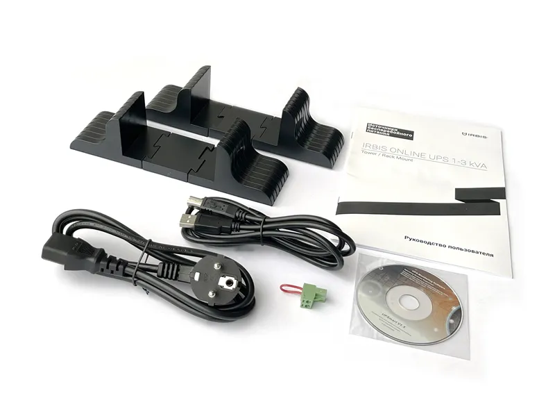Источник бесперебойного питания IRBIS UPS Online  2000VA/1800W, LCD,  8xC13 outlets, USB, RS232, SNMP Slot, Rack mount/Tower