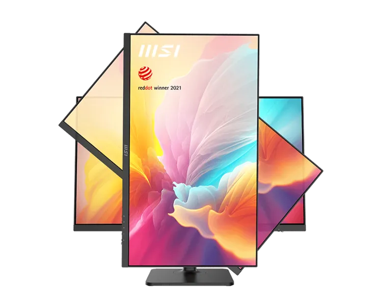 Монитор MSI Modern MD272QXP 27" 16:9 WQHD(2560x1440) IPS Flat,1ms(MPRT),HDR 400,1000:1,100M:1,400nit,178/178,HDMI,DP,2xUSB Type-A,USB Type-B,USB Type-C,Speaker,Tilt,Swivel,Height,Pivot,100Hz,Black,1y war-ty