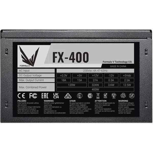 Formula V Line FX-400, 400W, 12cm Fan