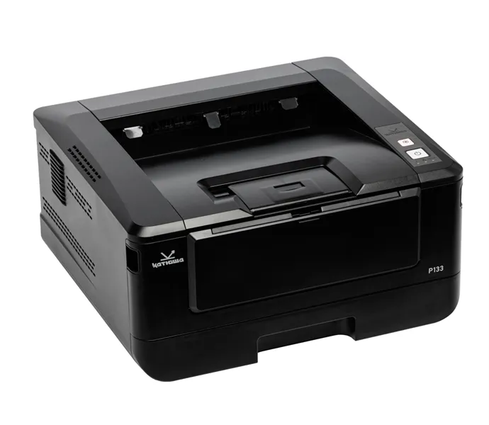 Катюша P133pm, 33 стр/мин А4 Ч/Б, 1200 dpi. 1 ГБ RAM, Ethernet, USB, USB-host, Wi-Fi (опция). Тонер в комплекте на 700 отп., Пр-во РФ, 3 года гар.
