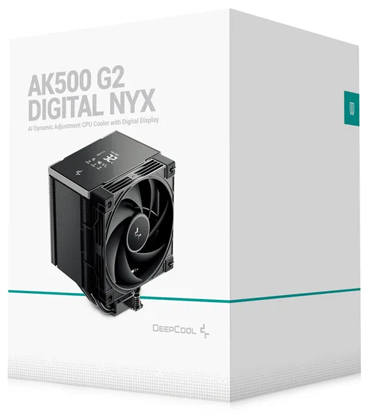 DEEPCOOL AK500 G2 DIGITAL NYX LGA1851/1700/1200/115X/AM5/AM4 (9шт/кор, TDP 240W, PWM, Fan 120mm, 5 тепл. Трубок, Copper Base, черный) RET (R-AK500G2-BKNNMN-GJD-1)