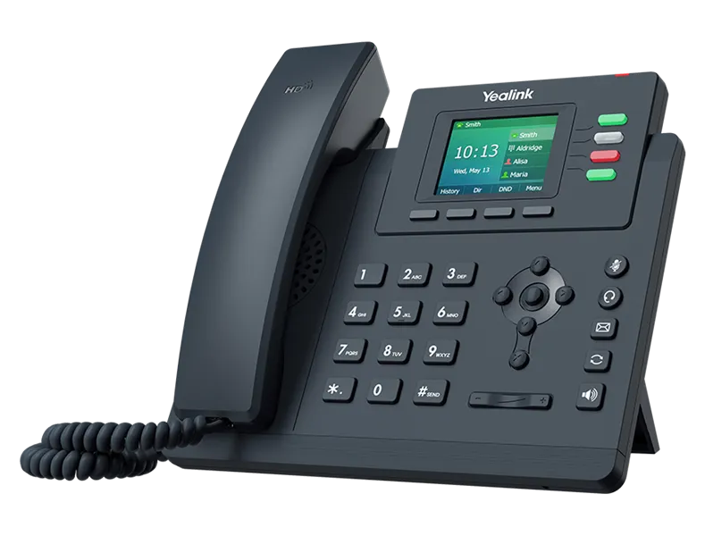 Ip телефон YEALINK SIP-T33G,  4 аккаунта, цветной экран, PoE, GigE, шт. БП в комплекте