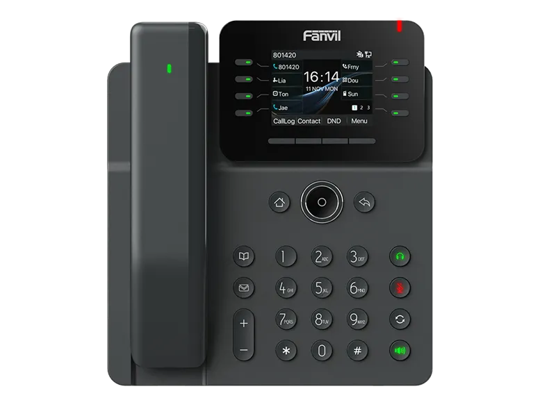 SIP-Телефон Fanvil Enterprise Phone with Wireless Handset 6-Party Local Conference HD voice 8 SIP lines 8 Line key 2.8 Inch color screen Opus+IPV6 21 DSS keys PSU