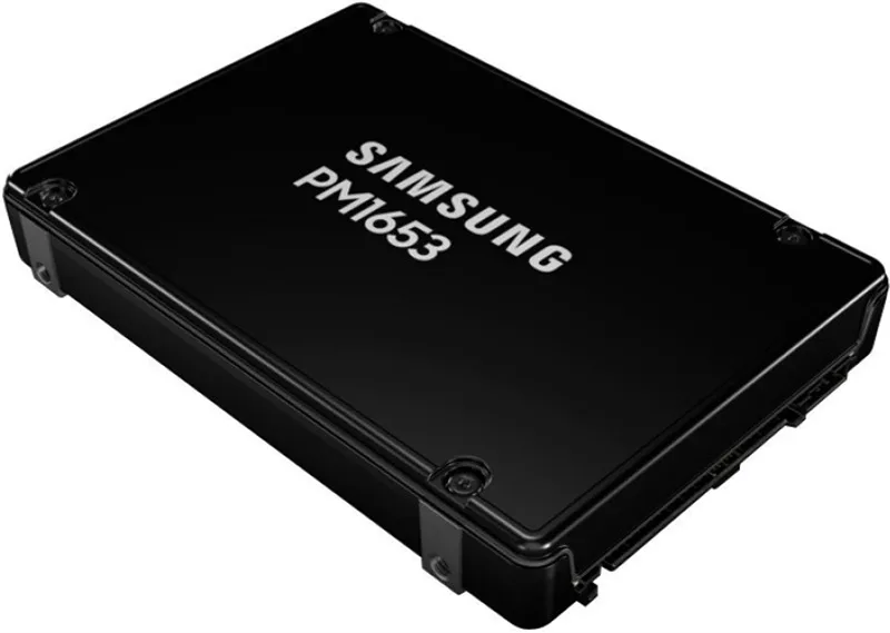 Samsung Enterprise SSD, 2.5"(SFF), PM1653, 15360GB, SAS 24Gb/s, R4200/W3700Mb/s, IOPS(R4K) 800K/140K, MTBF 2M, 1DWPD/5Y, TBW 28032TB, OEM (replace MZILT15THALA-00007)