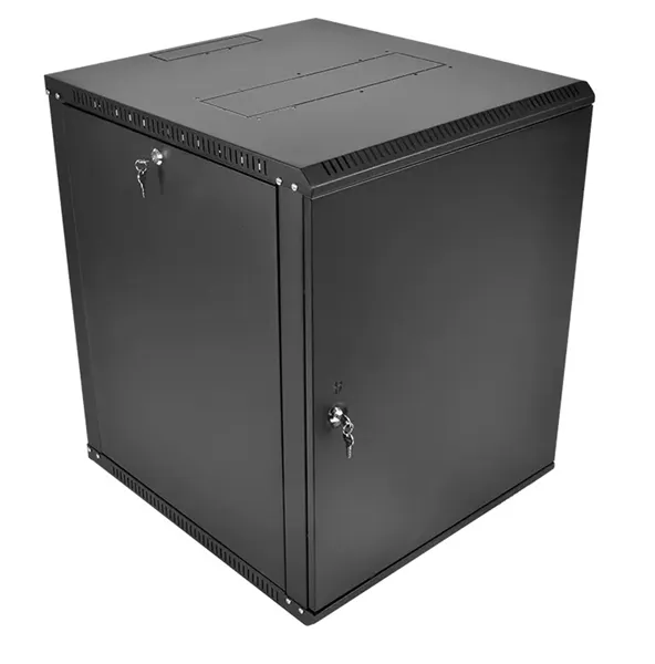 Шкаф ЦМО Шкаф телекоммуникационный настенный разборный ЭКОНОМ 15U (600  650) дверь металл, цвет черный