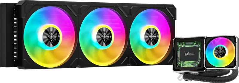 Formula V Line Cryo Wing Digi 360 BK, 360mm, LCD 2.73", 2x120mm, ARGB fans, LGA115X/1200/1700/1851/1366/2011/2066, AM3/AM4/AM5/Ryzen3/Ryzen5/Ryzen7/Threadripper/RT4