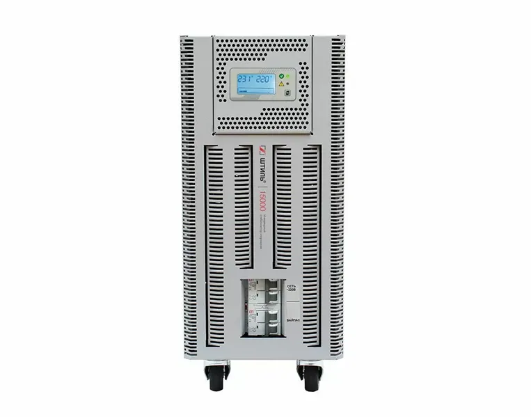 ШТИЛЬ Стабилизатора напряжения: 15000 ВА; 1 фазный; инверторный; вх 90-310В; вых 216/224В; универсальное