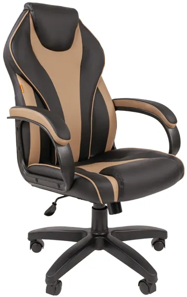 Офисное кресло Chairman 299 Россия экопремиум черный/бежевый