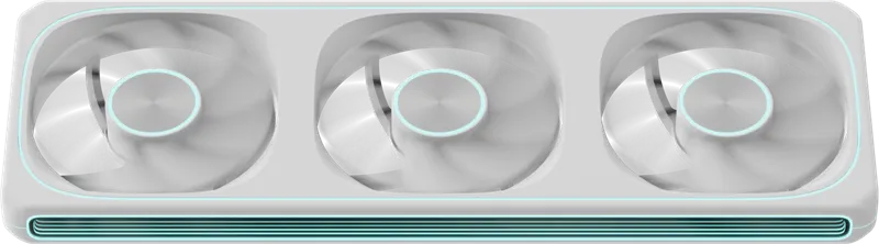 Formula V Line AIR FUSION 3 WH, 360x120x28mm, ARBG 3pin + PWM 4pin, 500-1800 RPM, 34.95 DBA MAX, HYDRO BEARING