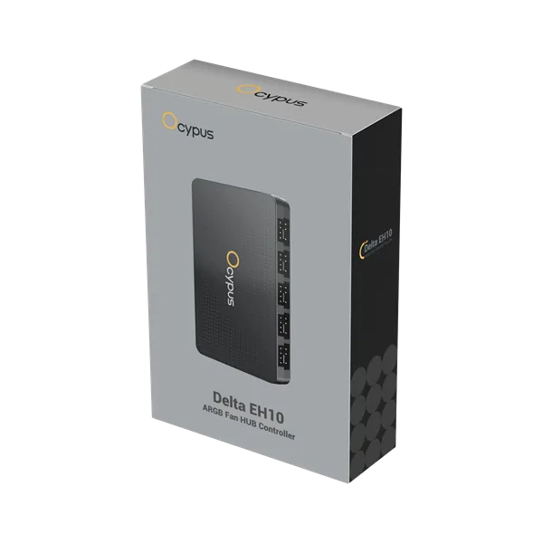 Ocypus Delta EH10 BK PRO, 10 ports FAN/ARGB Hub, remote control