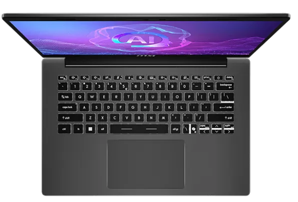 MSI Modern A14 AI+ F3HMG AMD Ryzen AI 5 330 14" FHD (1920*1080),IPS,DDR5 16GB (8GB*2),512GB SSD AMD Radeon Graphics,backlight,46.8Wh,1.5kg,1y,Dos,Platinum Gray