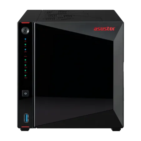Cетевое хранилище ASUSTOR AS5404T 2-Bay NAS/Media player/Intel Celeron N5105 2.0GHz up to 2.9GHz, 4GB SO-DIMM DDR4, noHDD(HDD,SSD),/2x 2,5Gb (LAN)/3xUSB3.2,HDMI; 90IX01R1-BW3S40