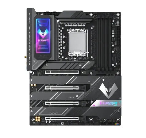 Материнская плата MAXSUN MS-iCraft Z890 PACIFIC, LGA1851, Z890, 4*DDR5, 4*SATA3, 4*M.2, USB 3.2, USB 2.0, Type-C, 4*PCIEx16, HDMI+DP, ATX