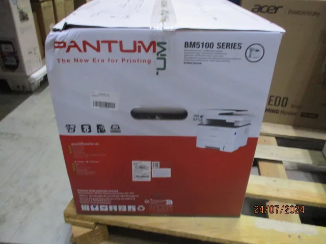 Лазерное многофункциональное устройство Pantum BM5100ADN, P/C/S, Mono laser, A4, 40 ppm (max 100000 p/mon), 1.2 GHz, 1200x1200 dpi, 512 MB RAM, Duplex, DADF50, paper tray 250 pages, USB, LAN, start. cartridge 3000 pages